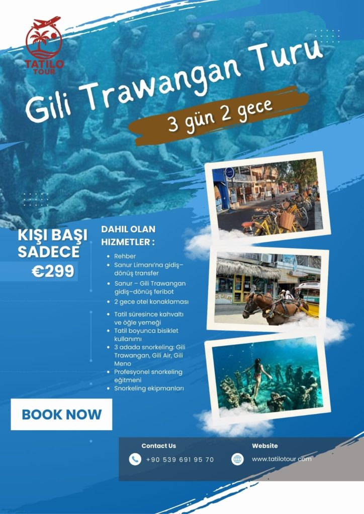 Gili Trawangan Turu – 3 Gün 2 Gece